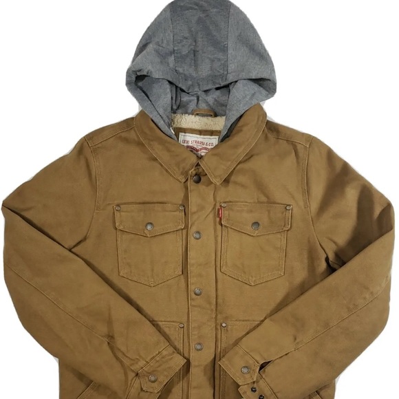 COPY - Levi’s Sherpa Utility Jacket w/ Attached Hood (S) - Picture 3 of 6